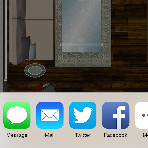 Print and share your room designs